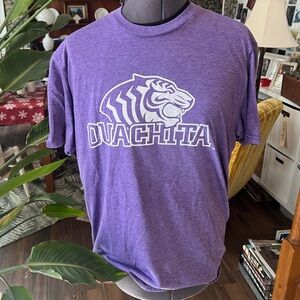 Gildan Purple Ouachita Tiger Men's Tee